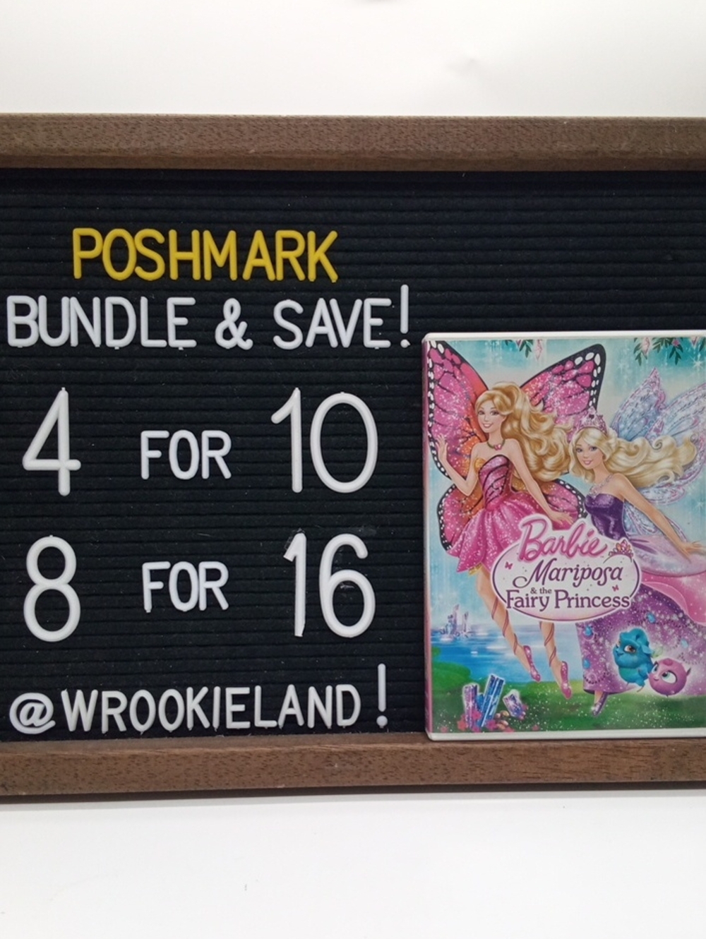 Barbie Mariposa & The Fairy Princess DVD#H13